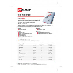 Вапно SpeziKalk гідратне CL 90-S, CALMIT s.r.o., 25кг